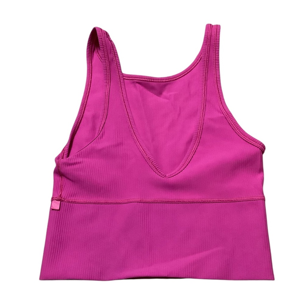 Lululemon Fuchsia Ribbed Tank Crop Top